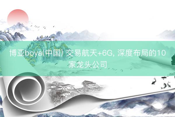 博亚boya(中国) 交易航天+6G, 深度布局的10家龙头